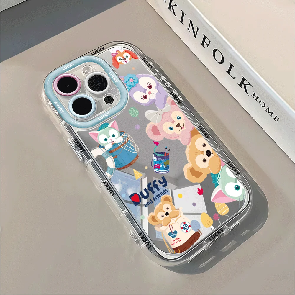 Фото Чехол для телефона Kawaii Stellaluna Gelatoni с рисунком для iPhone 17, 14, 15, 16, 12, 11, 13 Pro Max, 17 Air, 7, 8 Plus, 15, 16 Pro, XR, прозрачный №4