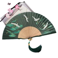 metal folding fan alloy folding fan mens solid play antique summer portable large portable womens han chinese clothing