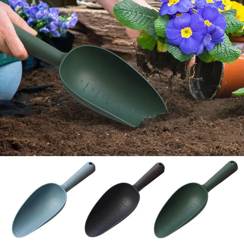 

Garden Shovel Portable Soil Shovel With Graduation Transplanting Digging Potting Soil Garden Trowel Home Gardening Tools