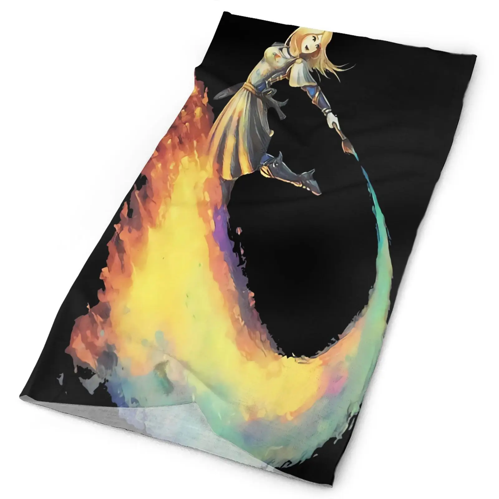 

League Of Legends Lux Paintbrush Gamer Men's Bandana Tourism Scarf Hunting Ski Equipment Fashion Military Multicam Snood Scarf