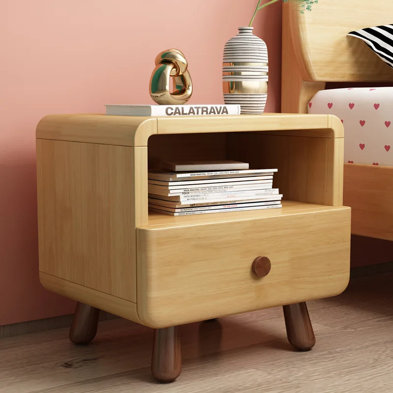 

New Solid wood bedside table modern drawer type toy storage cabinet children's creative home bedside cabinet simple cabinet
