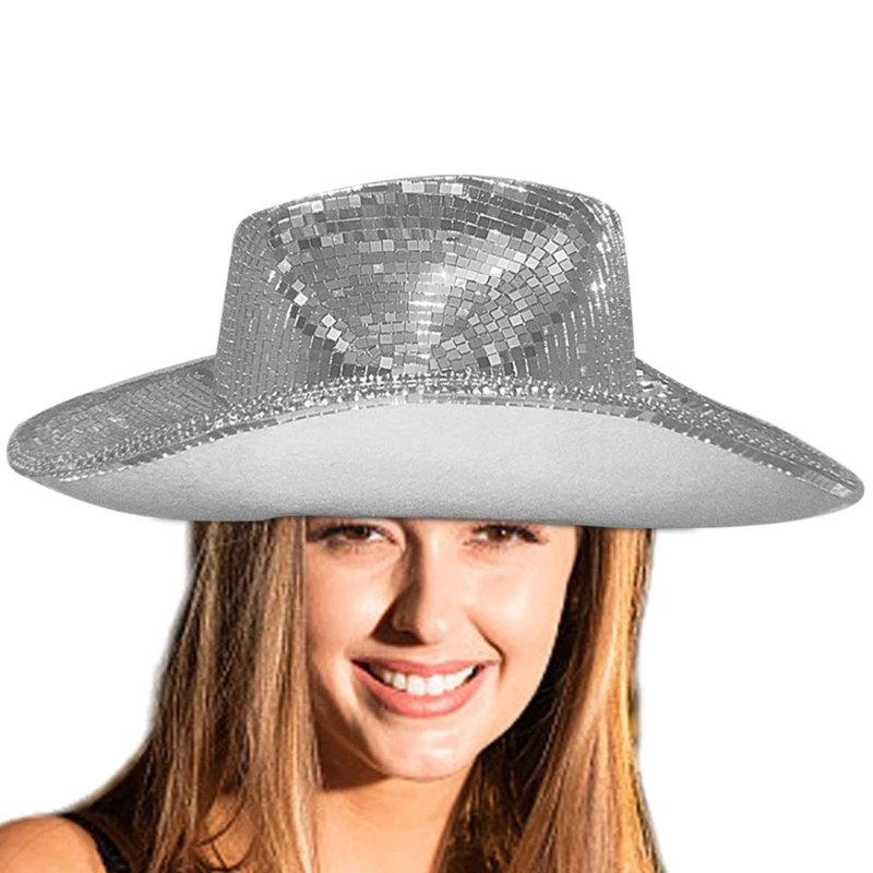 

Sequin Cowboy Hat Disco Balls Hat DJs Hat Mirror Hat Glitter Balls Hat Glitter Mirror Disco Cowboy Hat Stunning Disco DXAA