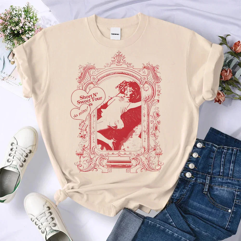 Сабрина Карпентер футболка женская Классика Харадзюку Ретро каваи красочные