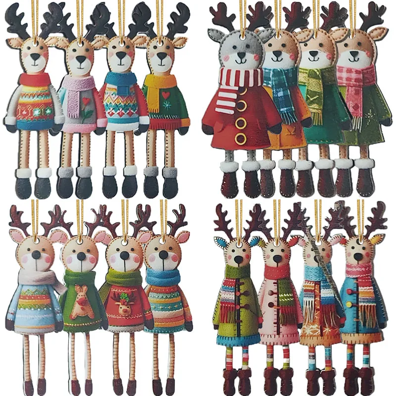 

Деревянные фигурки оленей 16 шт.