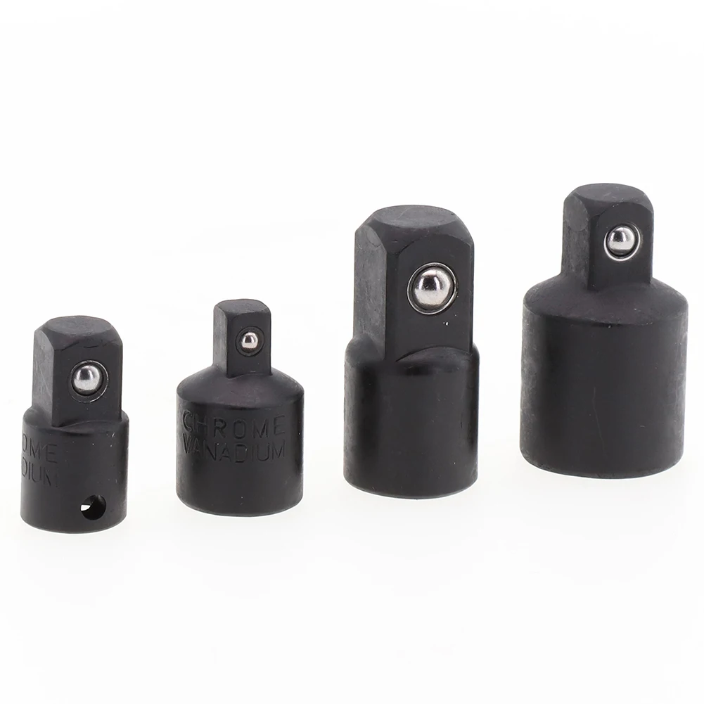 

Ratchet Socket Adapter 4 Pcs Air Impact Set Chrome-vanadium Steel Converter Durable High Hardness Repair Tools
