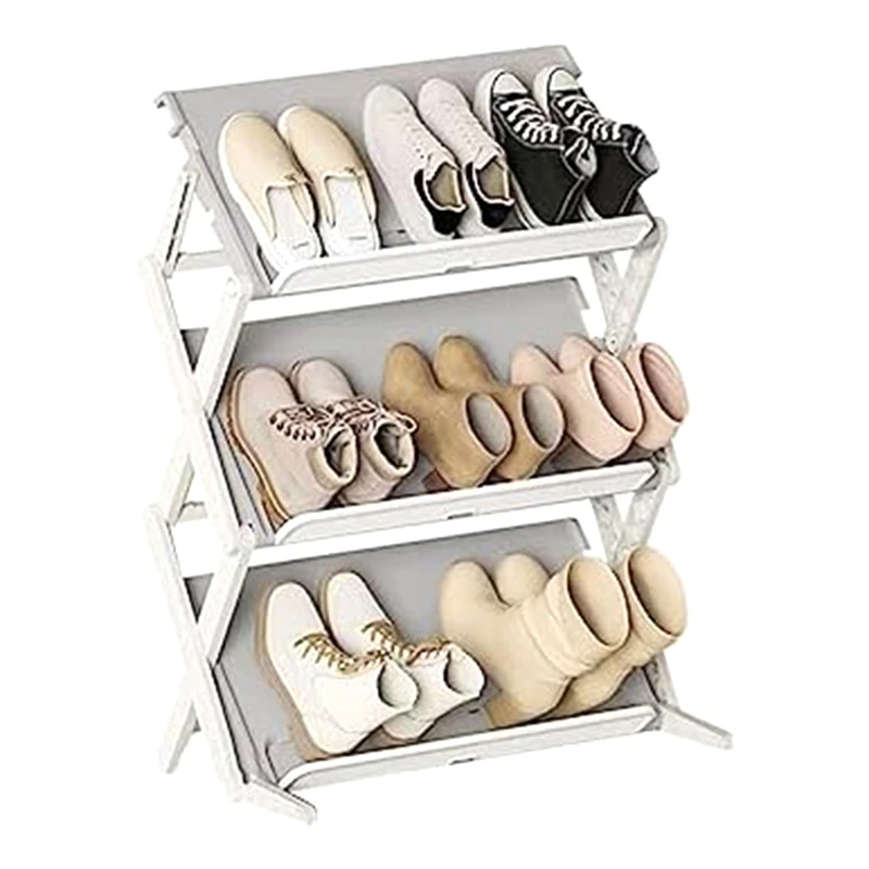 

Simple Household Multi-Layer Space-Saving Storage Folding Shoe Rack Multifunctional Storage Shoe Box Shoes Easy To Use