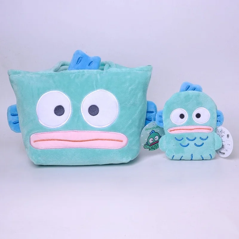 

Sanrio Heton Cute Exquisite Cartoon Anime Plush Toys Storage Coin Purse Large Capacity Wrist Bag Ugly Meng Children Girls Doll