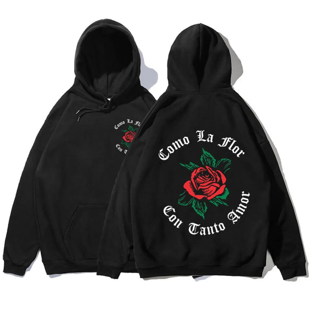 

Como La Flor Hoodie Men Women Loog Sleeve Sweatshirt