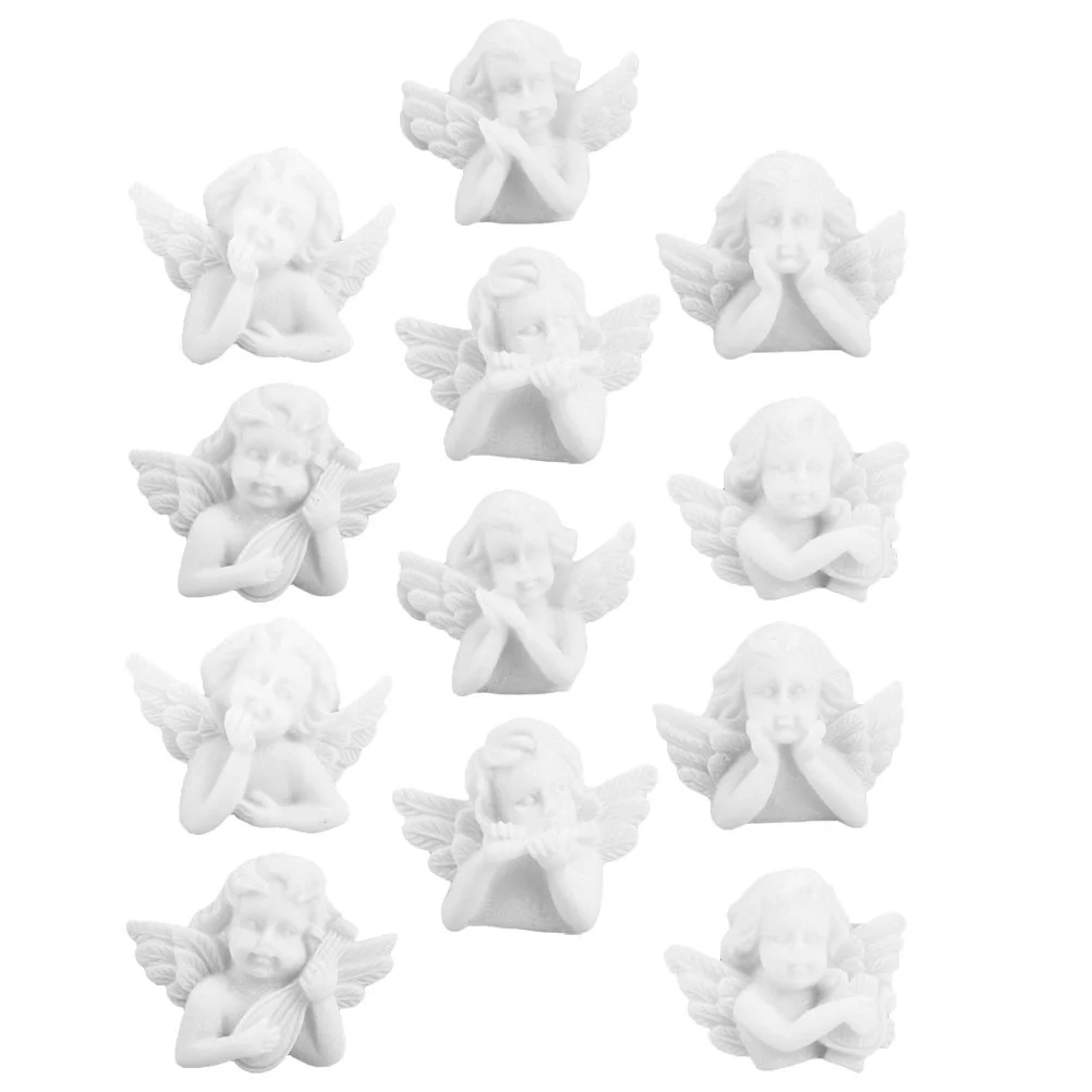 

40 Pcs DIY Accessories Phone Case Material Embellishments Earring Resin Molds Supplies Angel Ornament Little Figurines
