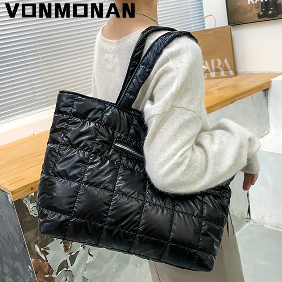 Winter New Bag Female Luxury Space Cotton Handbags Purses Women Bag Designer Ladies Shopper Shoulder Sac A Main Casual Tote