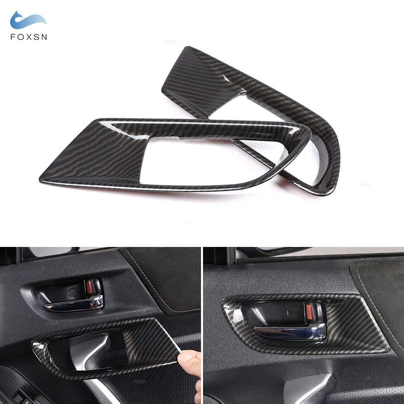 

Car Styling Carbon Fiber Texture Doors Panel Door Bowl Cover Trim For Toyota 86 Subaru BRZ 2012 - 2015 2016 2017 2018 2019 2020