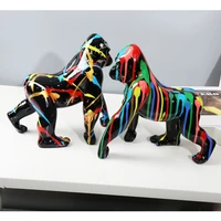 creative painted shower color gorilla creative decor crafts home entrance wine cabinet tv cabinet gift christmas decorations