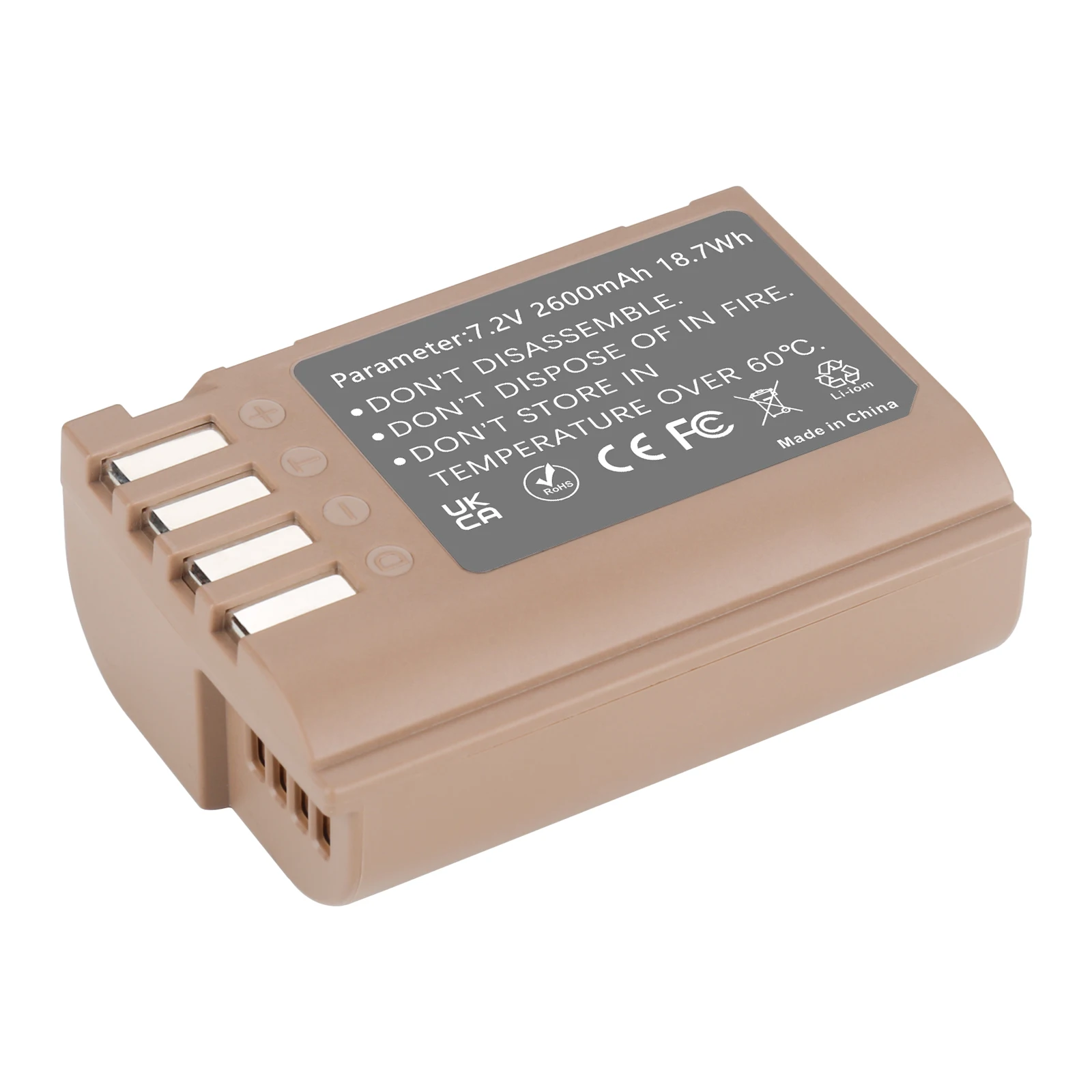 Фото Аккумулятор DMW-BLK22 с USB-C портом для зарядки для Panasonic LUMIX DC-S5, DC-S5K, S5, GH5, GH6, G9, GH5S, DC-S5KK №3