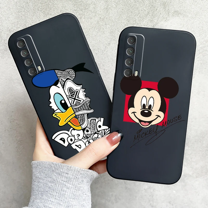 

Disney Mickey Mouse Cartoon Phone Case For Huawei P Smart Z 2019 2021 P20 P20 Lite Pro P30 Lite Pro P40 P40 Lite 5G Back Soft