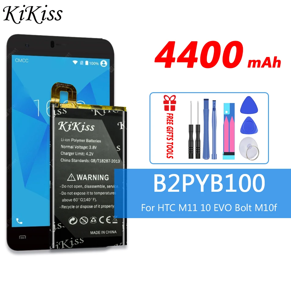 

Оригинальный аккумулятор Kikiss 4400 мАч B2PYB100 для HTC 10 Evo 10Evo TD-LTE 2PYB2 дорогой болт TD LTE M10f M11