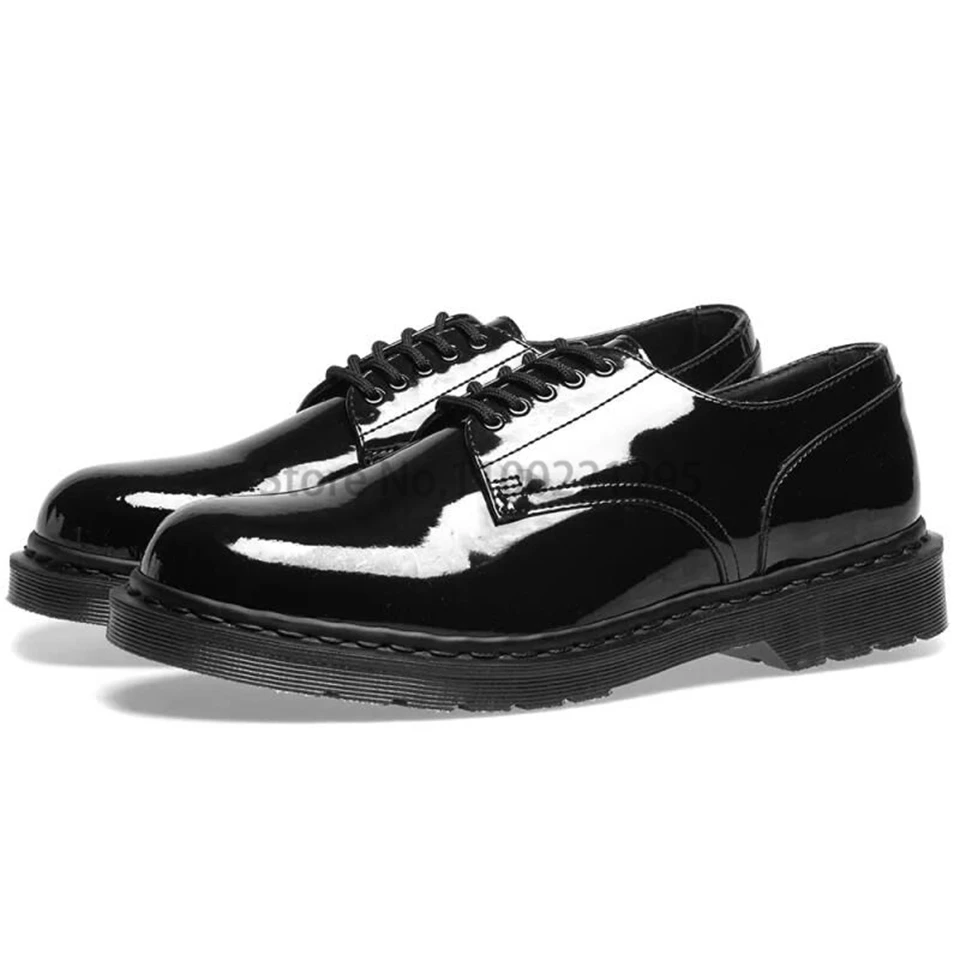 2022 Brand Oxford Men's Dress Shoes Men Formal Business Lace-up Bright Leather Minimalist Shoes Male Office Party Wedding Shoes