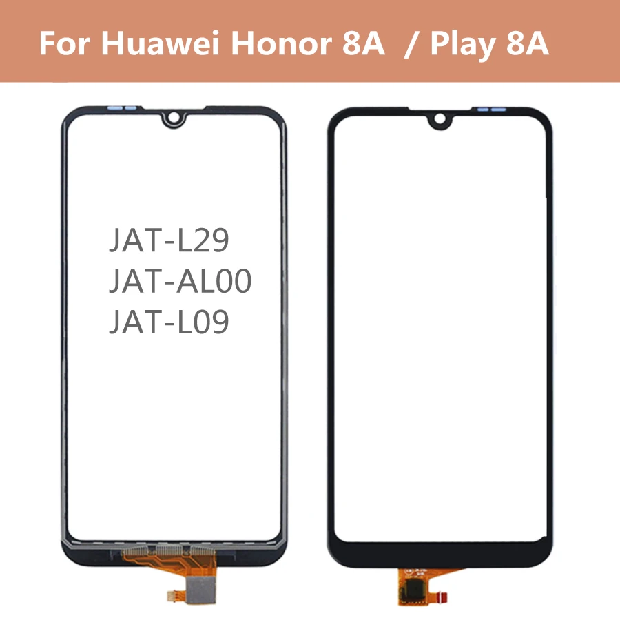 

6.09'' For Huawei Honor 8A Honor8A JAT-AL00 Play 8A JAT-L29 L09 L41 LX1 Touch Screen Panel Sensor Glass Touchscreen