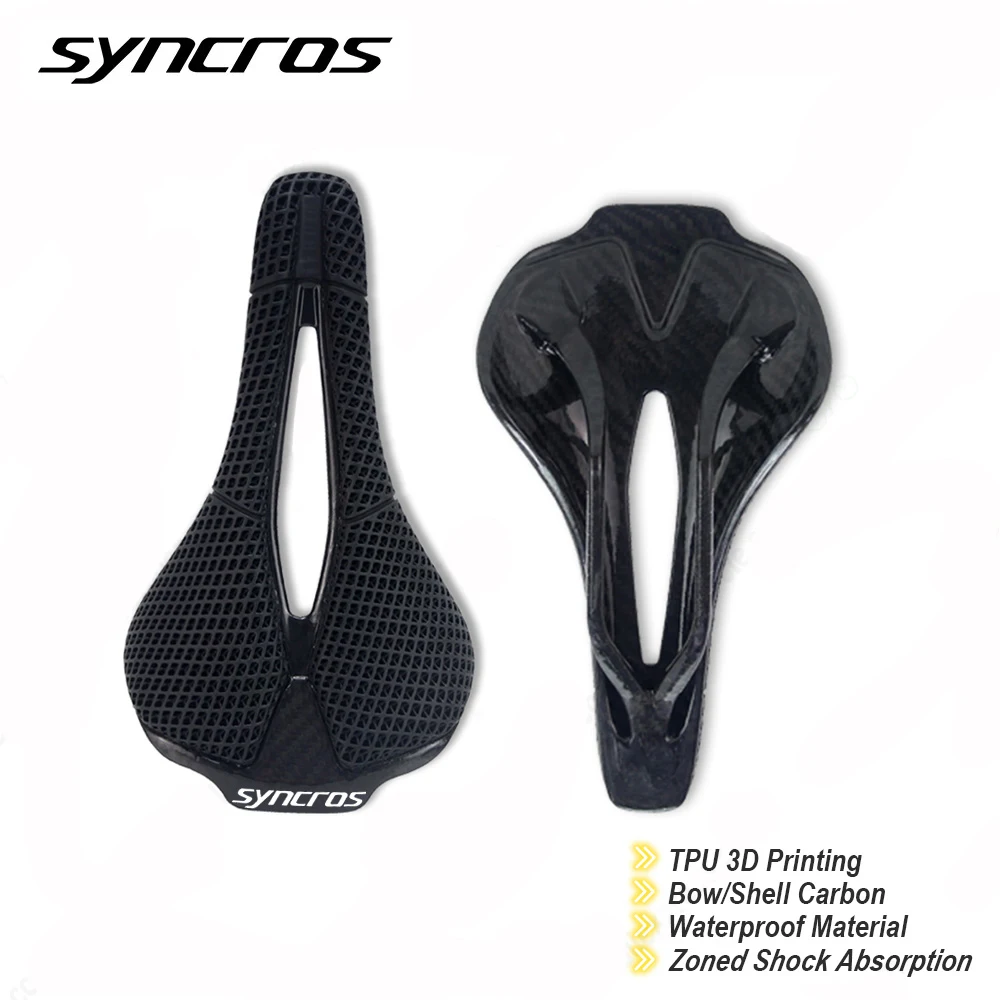 SYNCROS велосипедное седло с 3D принтом водонепроницаемый материал ТПУ удобное