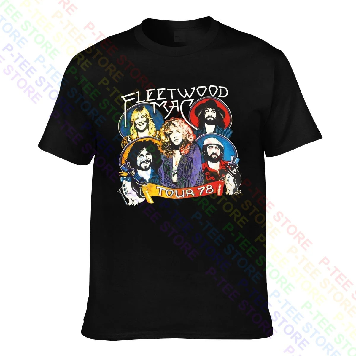 Футболка Fleetwood Mac 1978 Для турнира и концерта Мягкая Повседневная Классическая