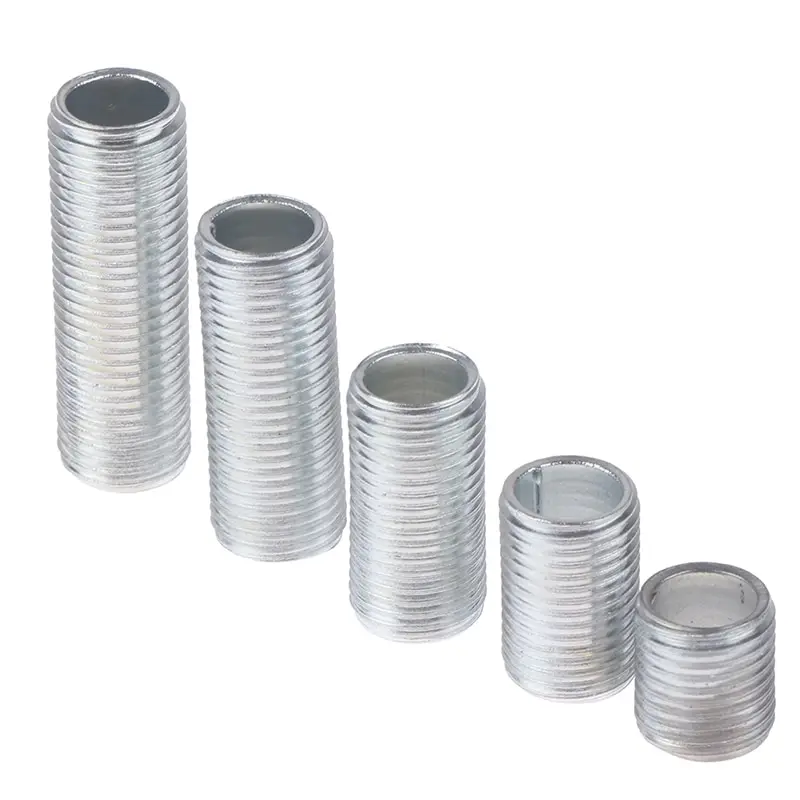 

10 шт. M10 трубка для лампы с резьбой, полые резьбовые трубки, винтовая гайка, колпачок для лампы, люстры, соединительный стержень, фиксированное основание, аксессуары для освещения