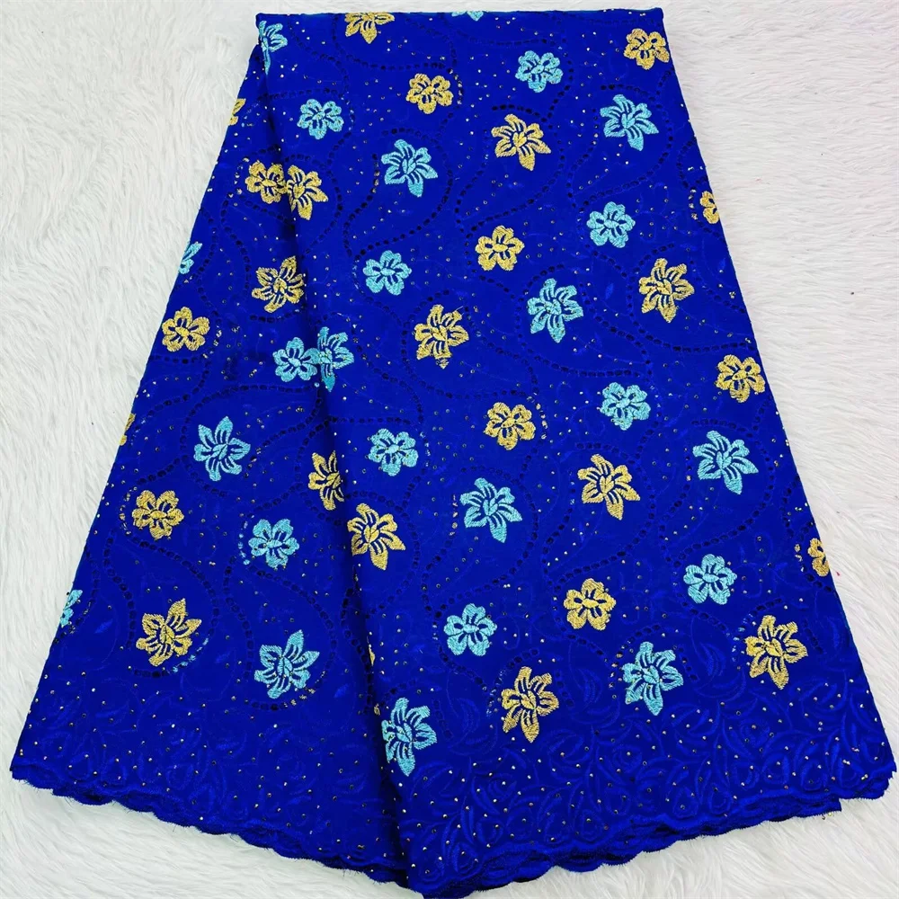 Белая африканская хлопковая сухая ткань швейцарская вуаль кружево в Швейцарии