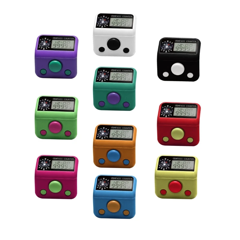 

Finger Tally Counter 5 Digit Digital Electronic Tasbeeh Counter for Muslims