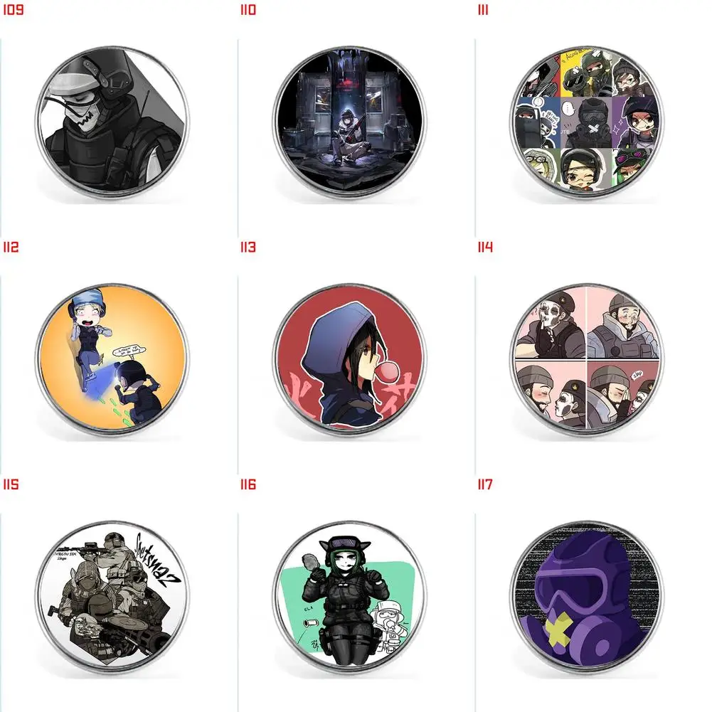 

SIX SIEGE 00109 00117 Brooches Pin Jewelry Accessory Customize Brooch Fashion Lapel Badges
