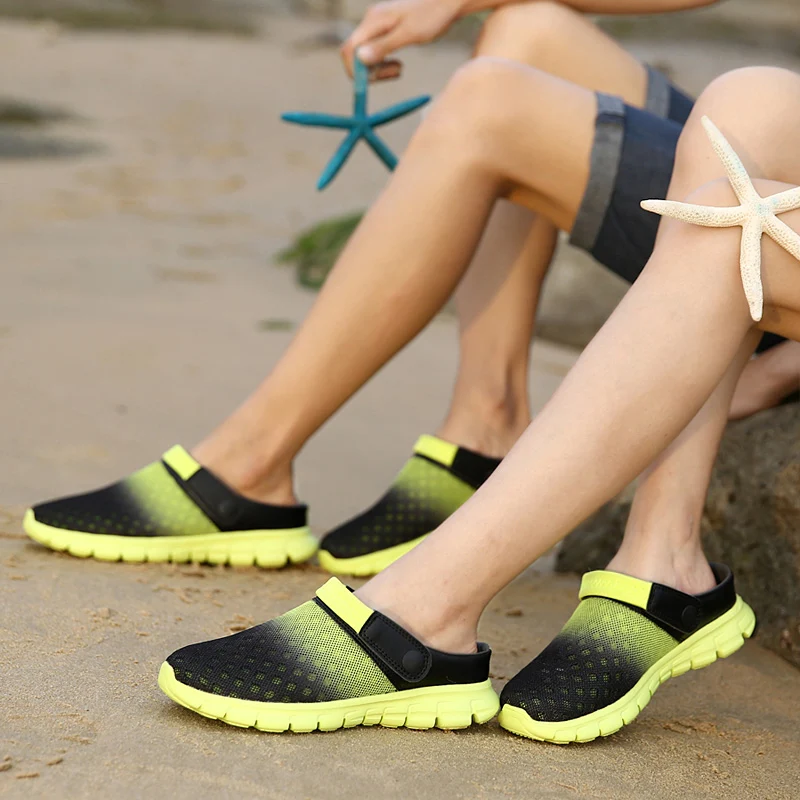 Womens Casual Breathable Beach Sandals Valentine Slippers Summer Slip on Women Home Shoes for Unisex Zuecos De Verano Mujer