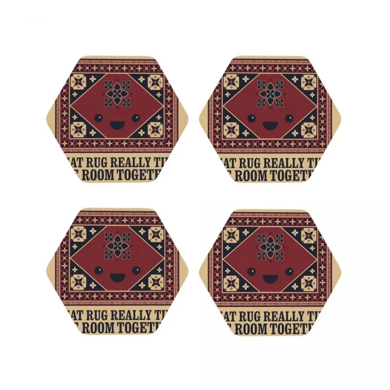 

The Big Lebowski Coasters Heat Resistant Mat Table Decoration And Accessories Utensils For Kitchen Placemats Napkins Coffee Mat