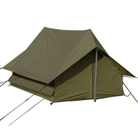 outdoor camping 2 person custom house camping retro tent supplier driving tent oxford fabric military canvas army tents sale