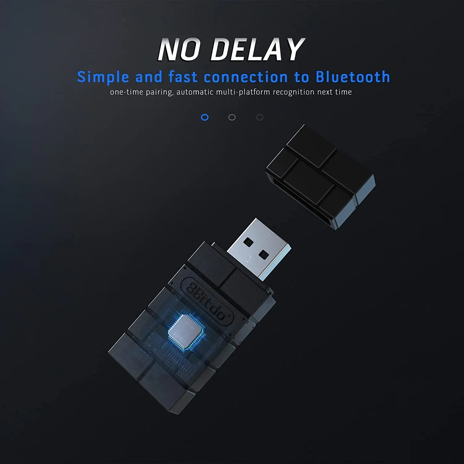 Беспроводной USB-адаптер 8Bitdo 2 для коммутатора/переключателя OLED Windows и Xbox серии X &