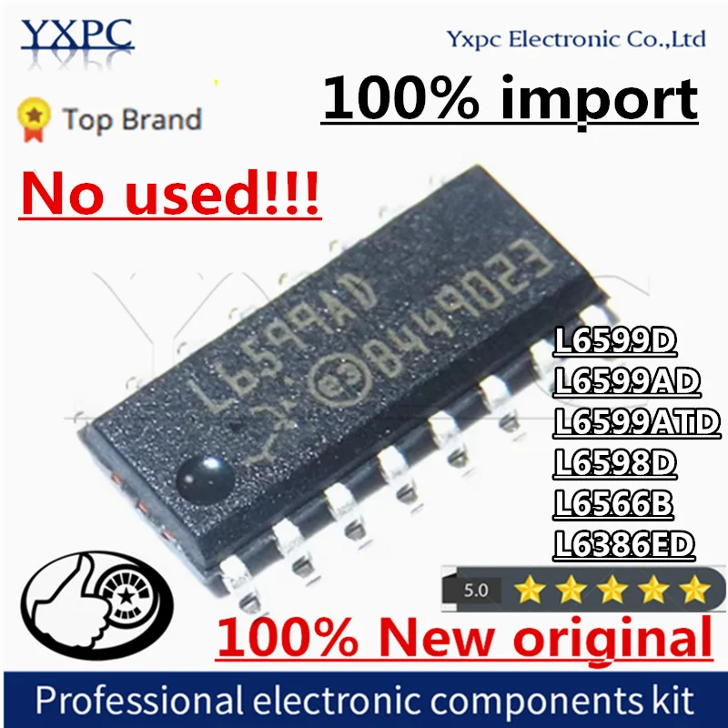 

10PCS 100% New Imported Original L6599D L6599AD L6599ATD L6598D L6566B L6386ED Chips