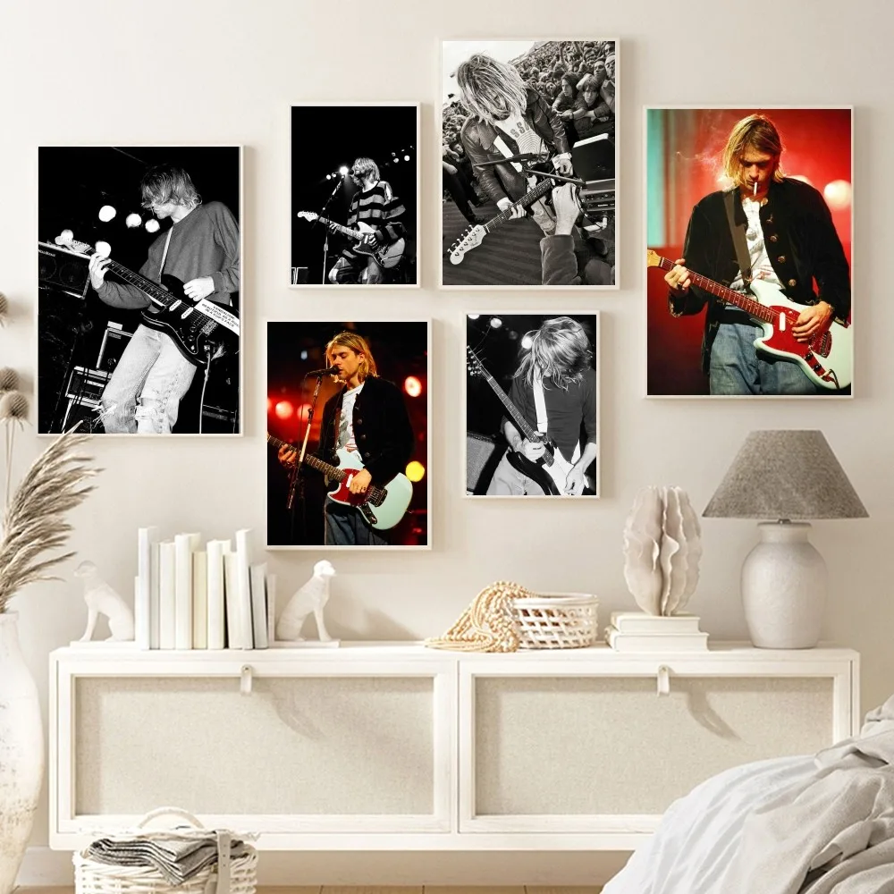 1 шт. самоклеящийся художественный постер для создания музыки на гитаре