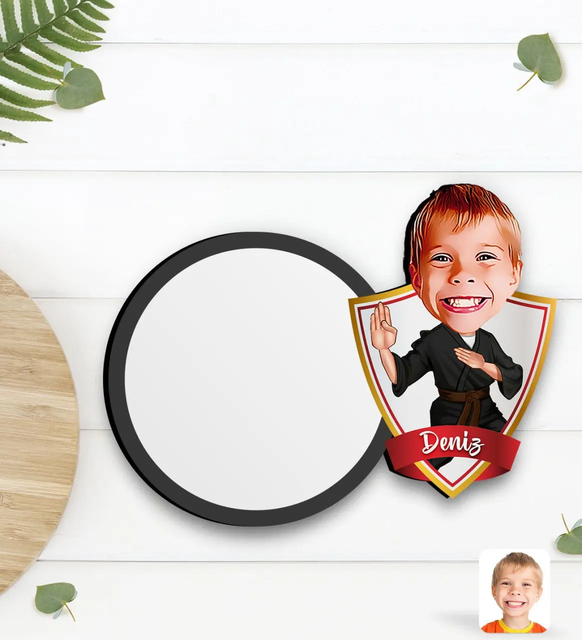 

Персонализированная карикатура для деревянных стаканчиков, кератека