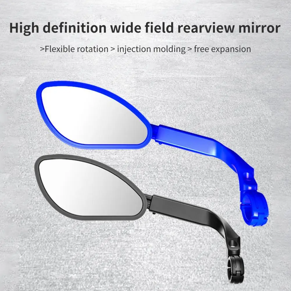 

Cycling Reflector Mirror High Clarity 360 Degree Rotation PP Bracket Wear Resistant Bike Rearview Mirror for MTB
