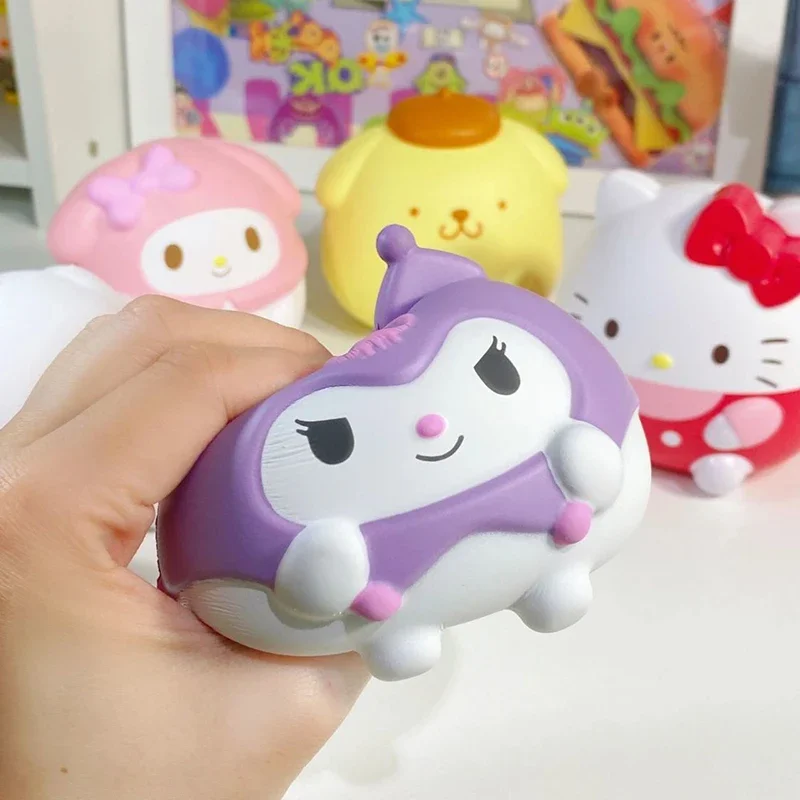 Sanrio декомпрессионная игрушка Hello Kitty для снятия стресса Squishy Kuromi Cinnamoroll аниме