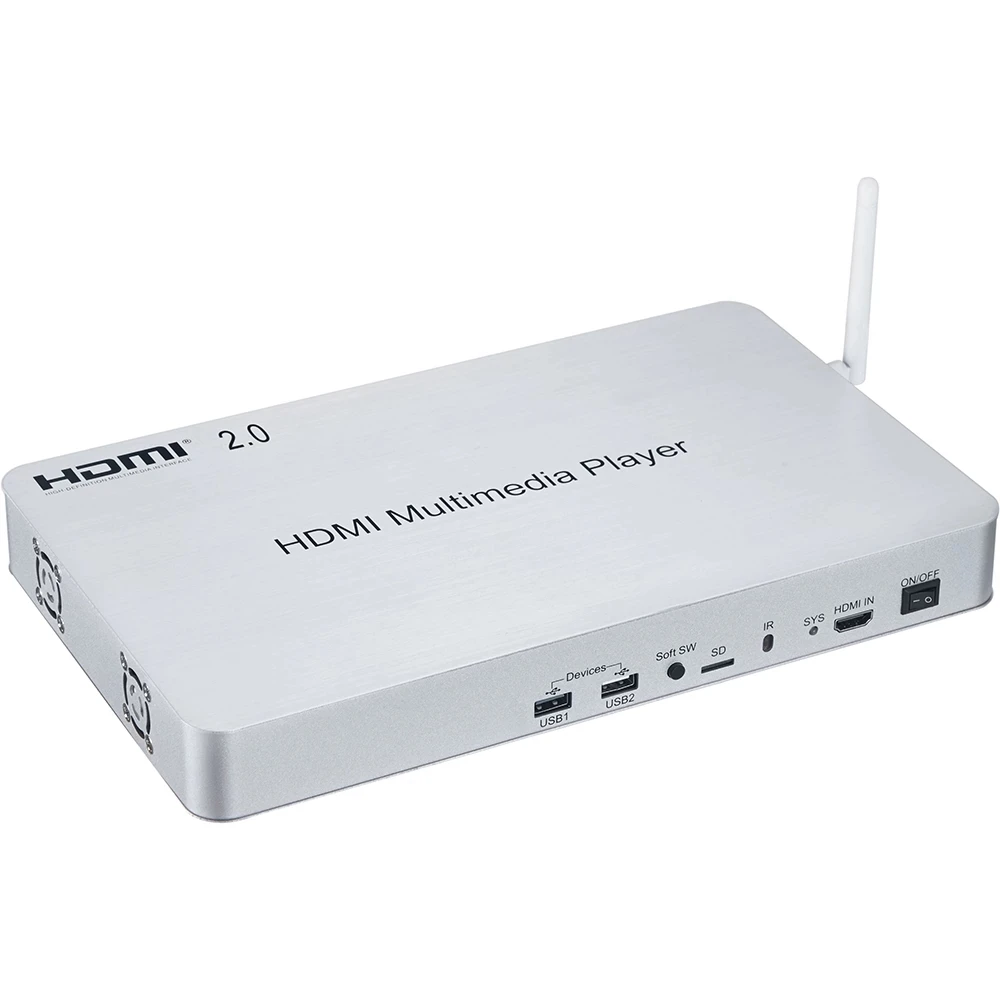 HDMI 2.0 10-Ways Media Player Switch/Splitter， 1.5 GHz Quad-core CPU Support 2K, 4K Ultra HD Play On-demand,Games, Web Browsing enlarge