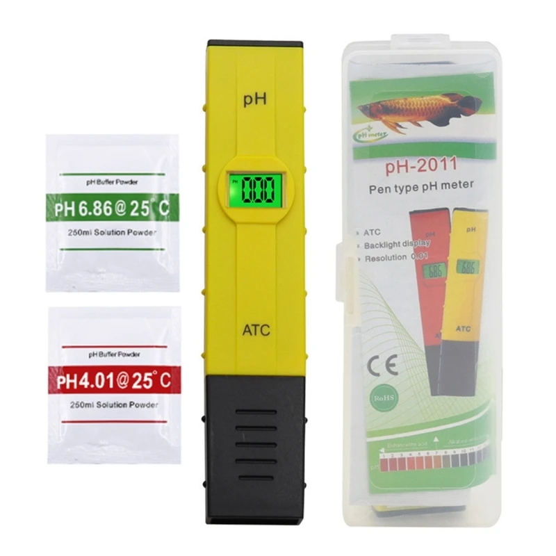 

PH Meter for Water Hydroponics Digital PH Tester Pen 0.01 High Accuracy Pocket Dropship