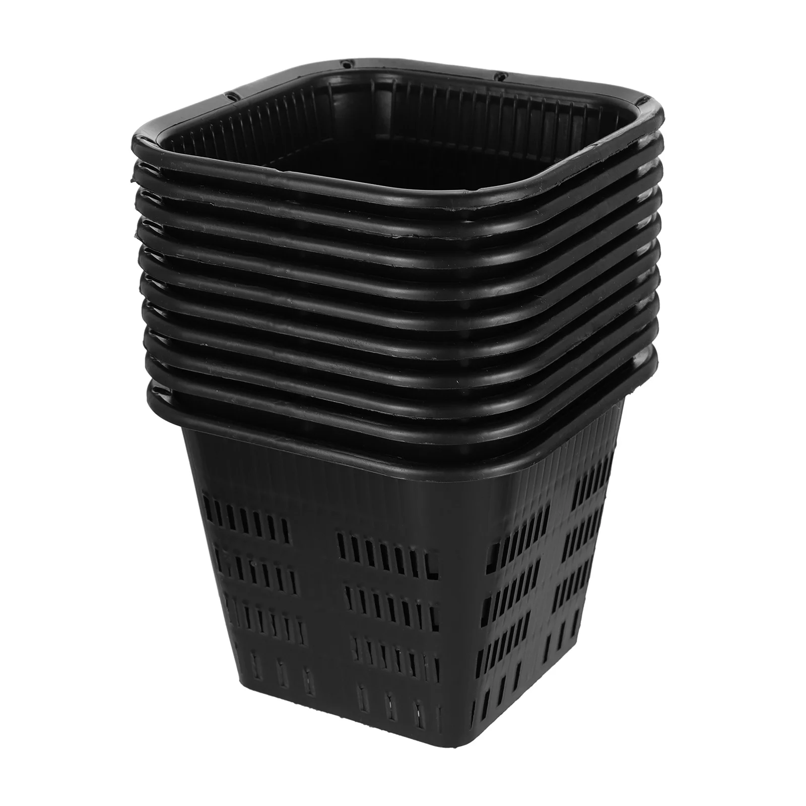 

12 Pcs Mesh Nursery Pot Plastic Go Containers Net Pots Aquaponics Net Cup Orchid Planter Pots