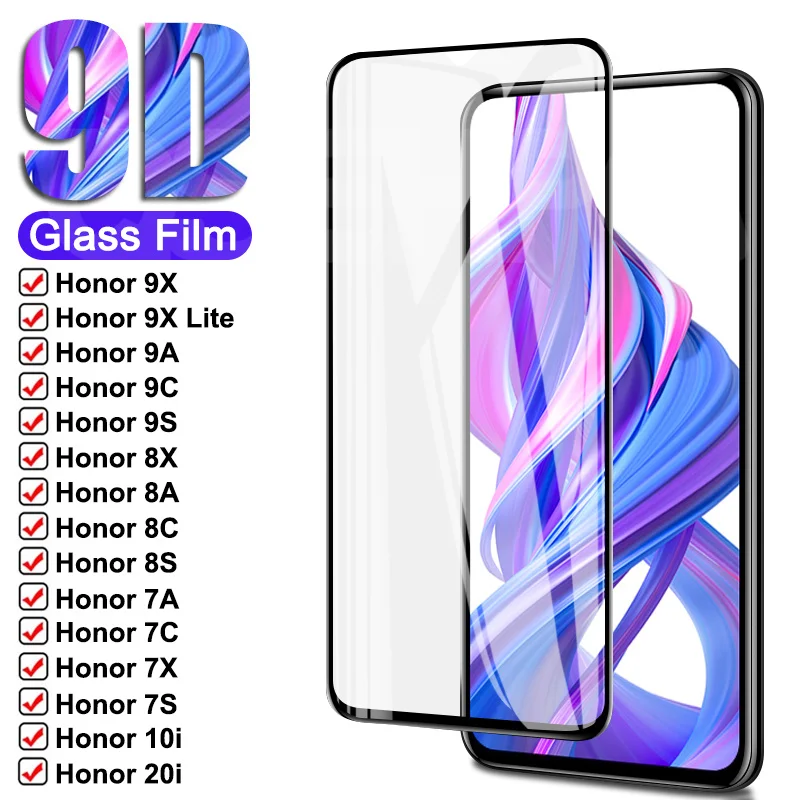 

1-5 шт. закаленное стекло для Huawei Honor 9X Lite 9A 9C 9S Защитное стекло для экрана Honor 8X 8A 8C 8S 7X 7A 7C 9i 10i 20i стеклянная пленка