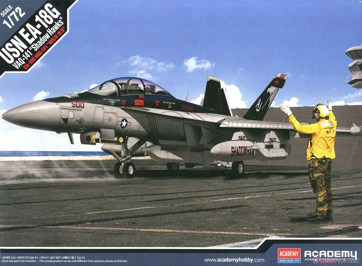 Академия 12560 1/72 Американский темно-синий EA-18G VAQ-141`Shadowhawks` (пластиковая модель)