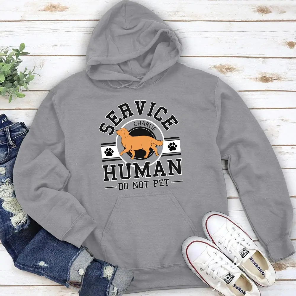 

Service Human Logo - Personalized Custom Hoodie Winter Clothes Women Graphic Sweatshirts Tops Y2k Pullovers