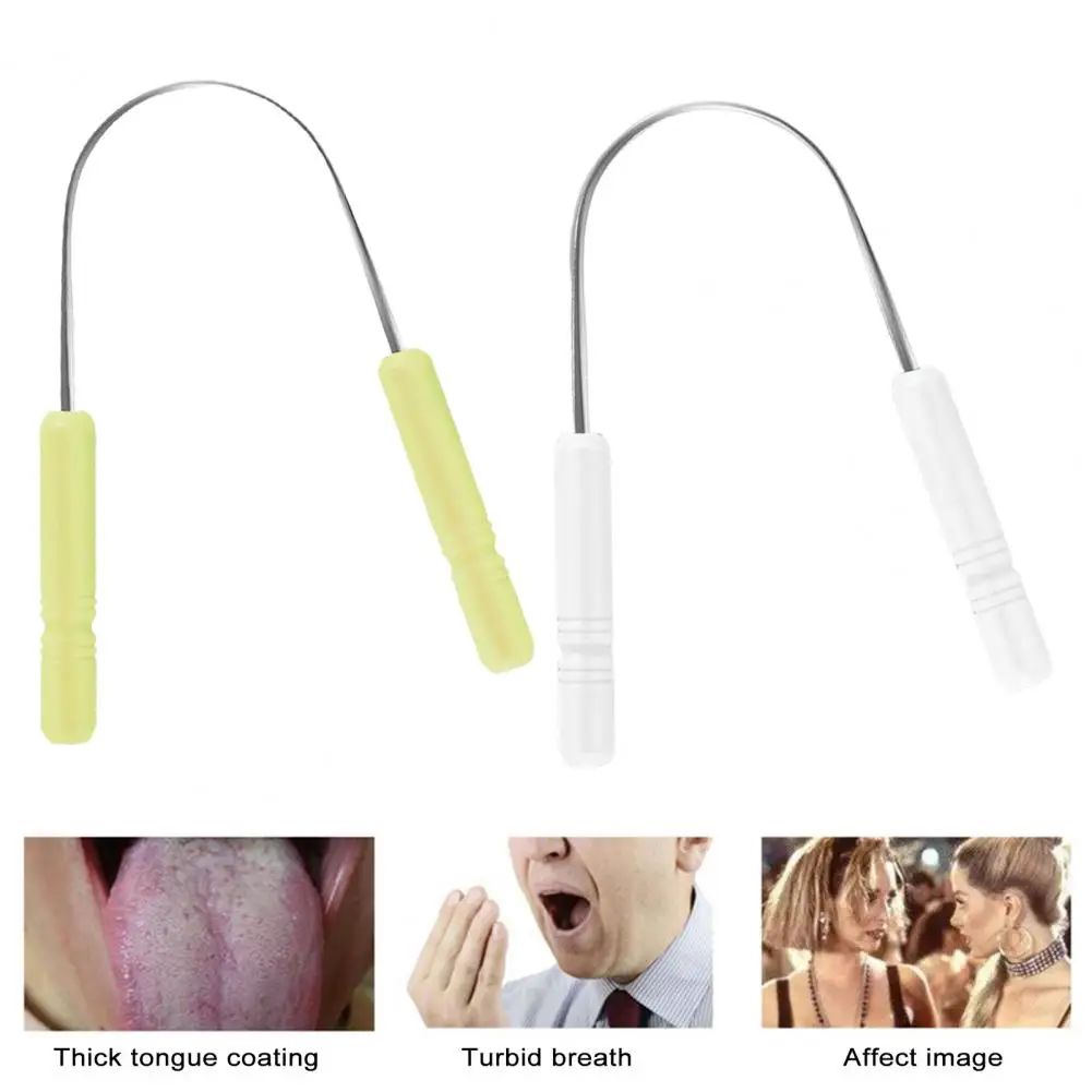 2 шт. скребок для языка из нержавеющей стали