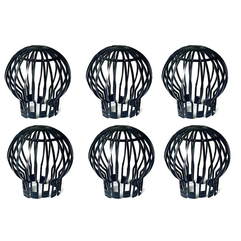 

6PCS Gutter Guard Downspouts Filter Strainer Preventing Leaf Debris Branches Roof Moss From Clogging the Pipes