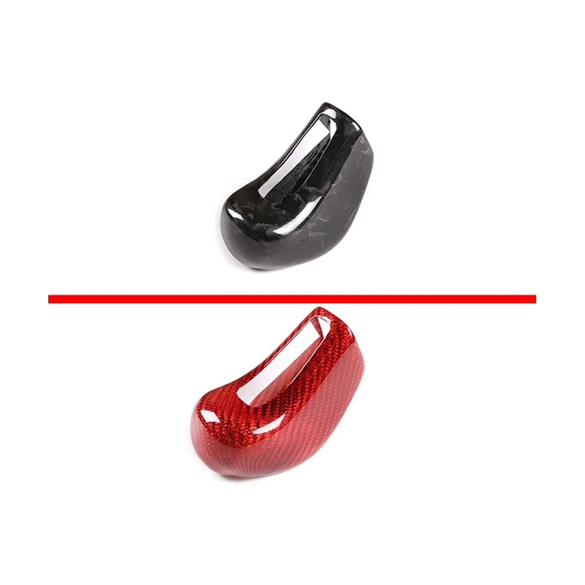 Красная крышка рычага переключения передач из углеродного волокна для Quattroporte/