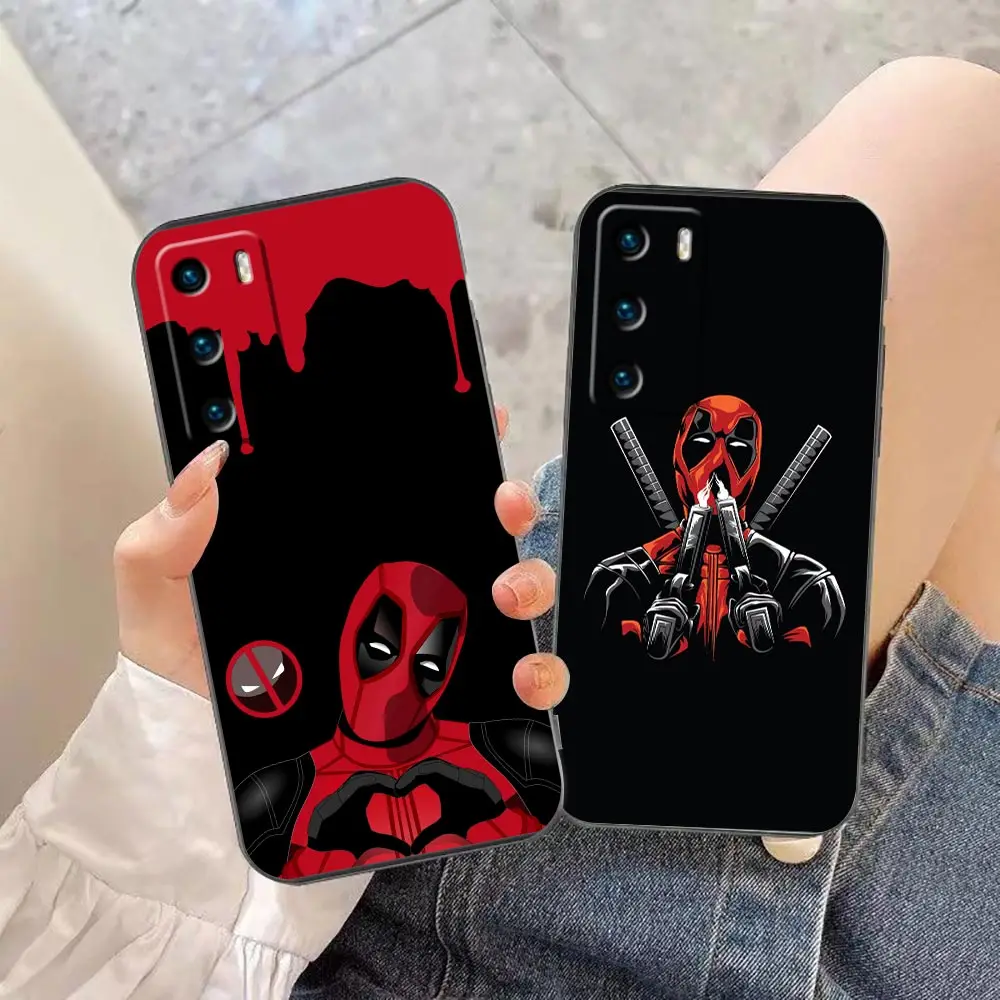 

Funda Coque Case For HUAWEI P50 P40 P30 P20 P10 P9 P8 Plus MATE 30 20 20X 10 9 8 Pro Lite Capa Case Para Cover Marvel Deadpool