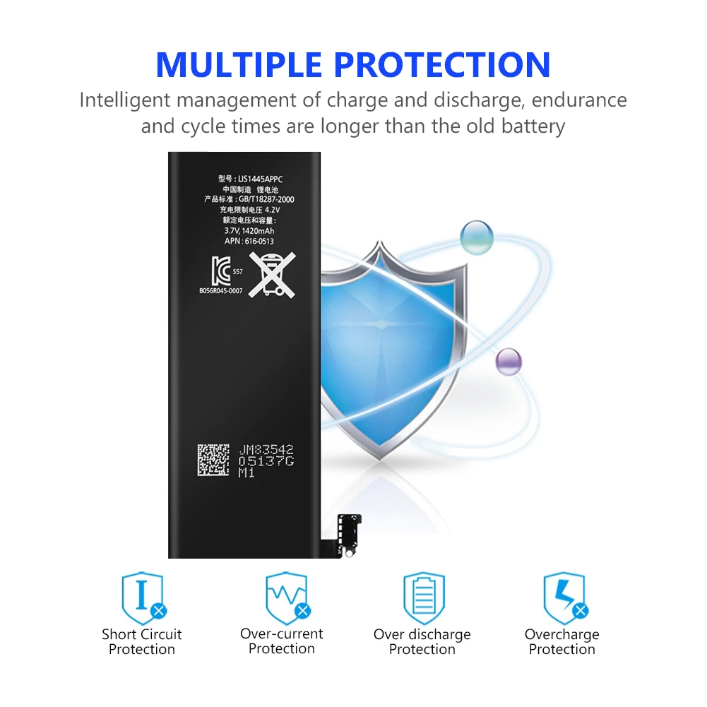 Аккумуляторная батарея для iphone 4 100% мАч 1420 в |