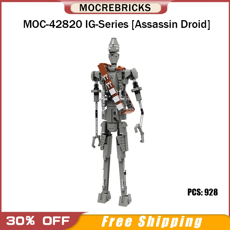 

MOC-42820 IG-Серия [убийца дроид], набор строительных блоков, модель, боевой убийца, персонаж медсестры, фигурка, кирпич, детские игрушки, подарки