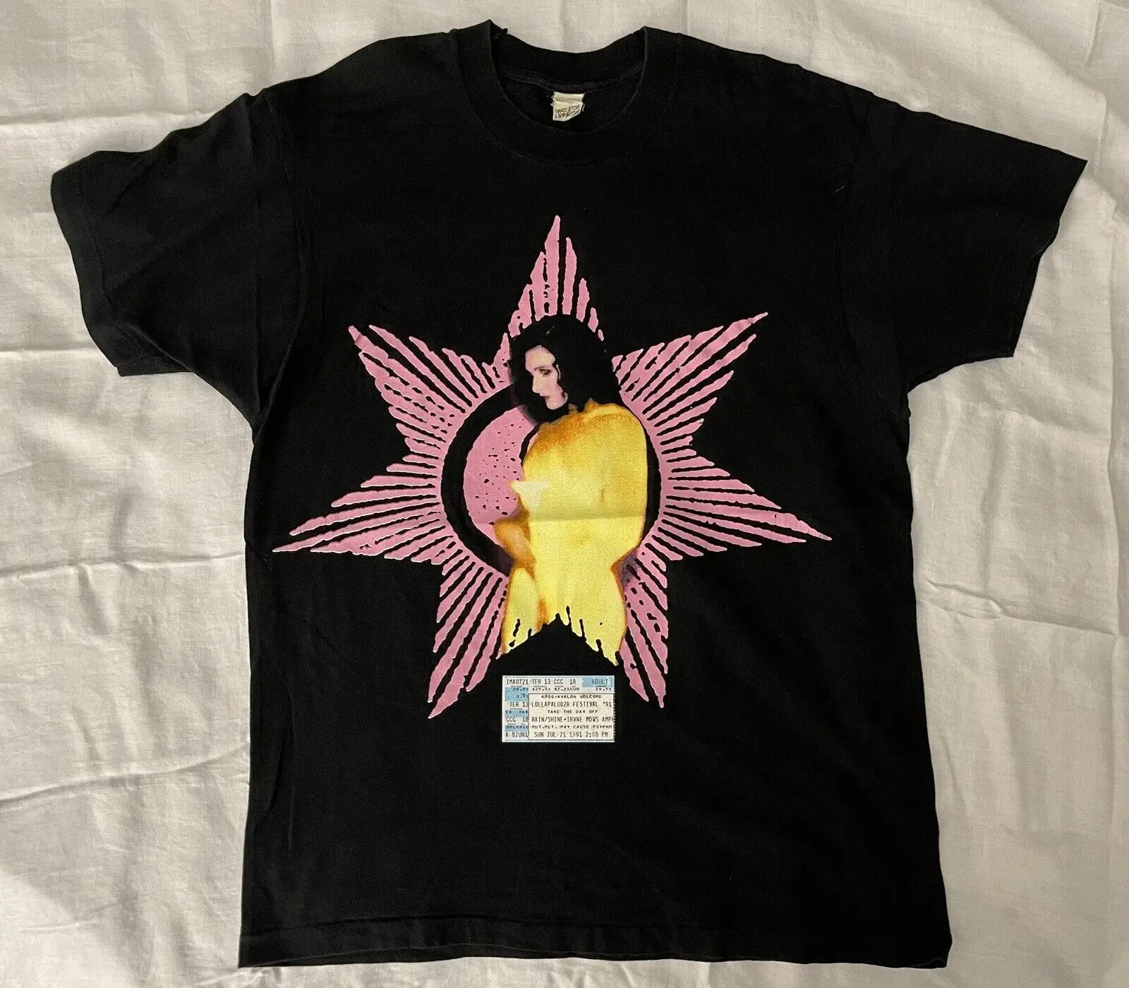 Siouxsie And The Banshees - Lollapalooza концерт 1991 футболка & концерт Stub.