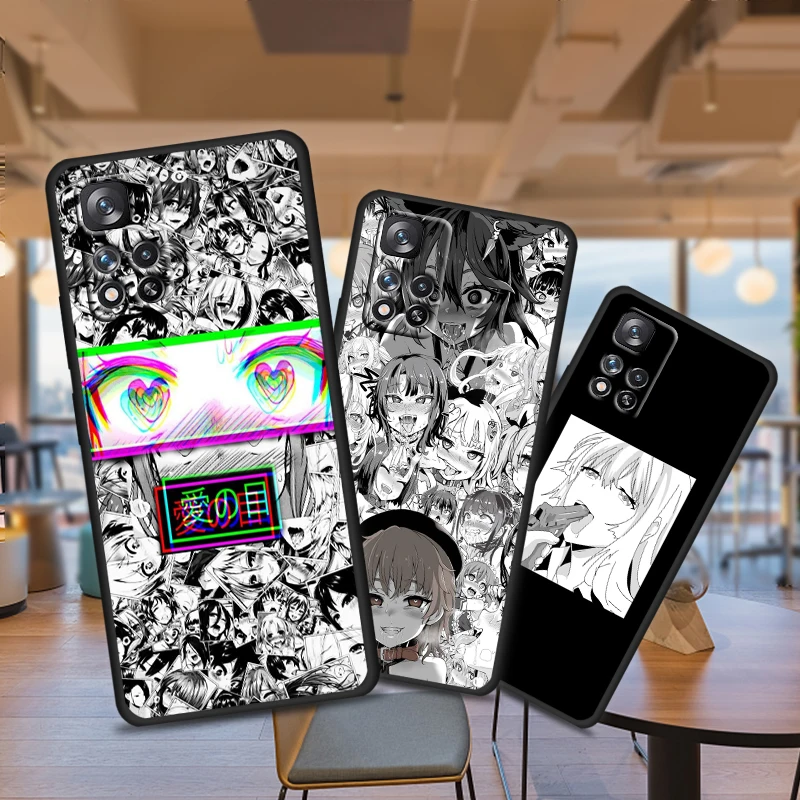 

Sad Anime Aesthetic Senpai for Xiaomi Redmi Note 11 10 11T 10S 9 9S 8 7 5G 4G Soft Black Phone Case Fundas Coque Capa Cover